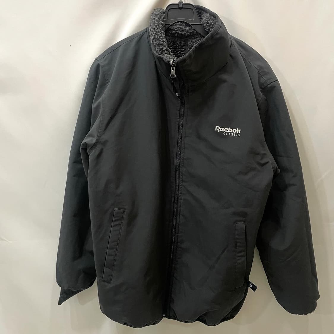 커버낫X리복 그레이 후리스 양면자켓 상품이미지6