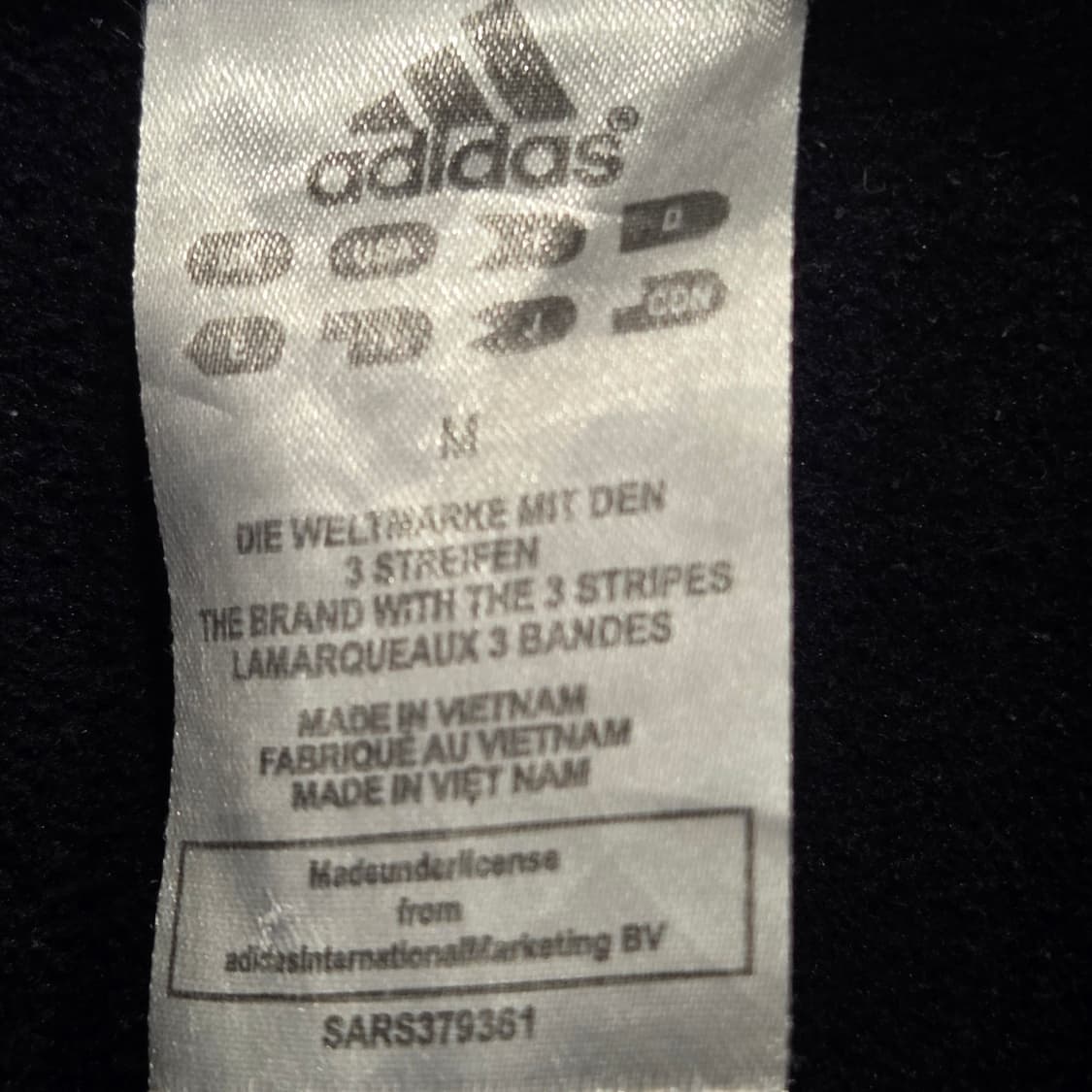 아디다스 네이비 형광 삼선 트랙 자켓 M 상품이미지3