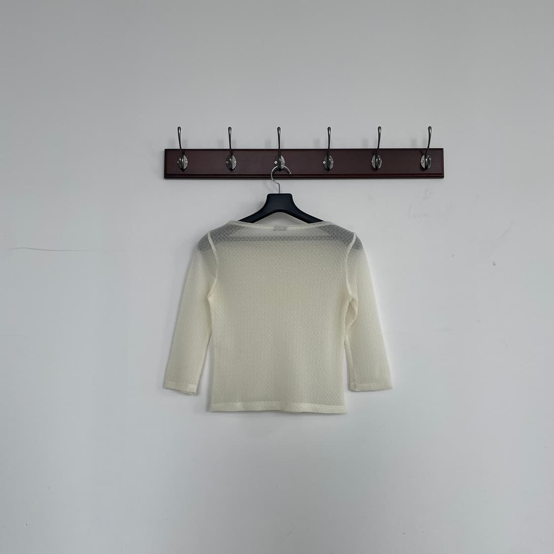 재팬 빈티지 레이어드용 시스루 7부 티셔츠 상품이미지5