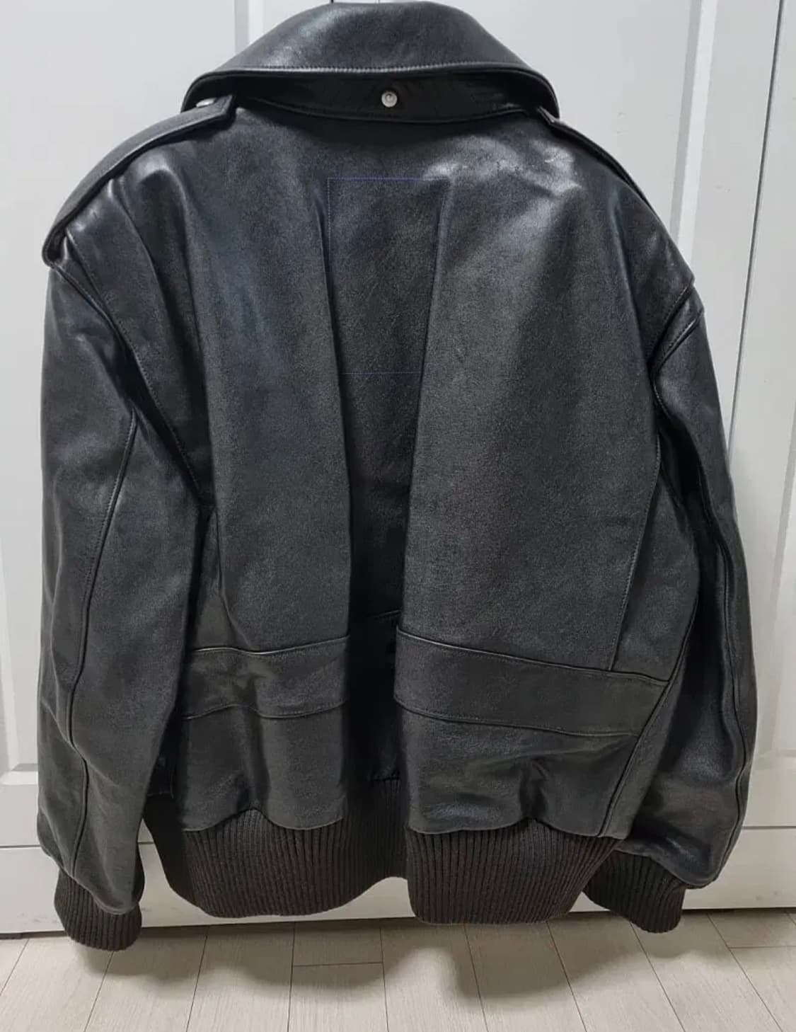 버버리 시어링 리얼 레더 봄버 자켓 상품이미지4