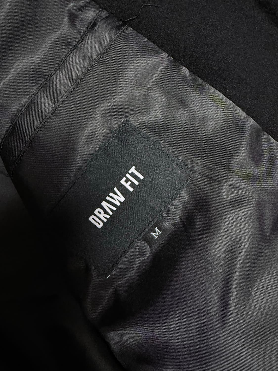 드로우핏 DRAW FIT 울 카라 집업 블루종 자켓 [BLACK]  M 상품이미지4