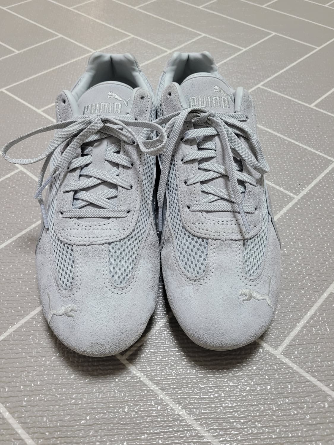 2회착) 푸마 스피드캣 프리미엄 라이트그레이 실버 275 상품이미지1