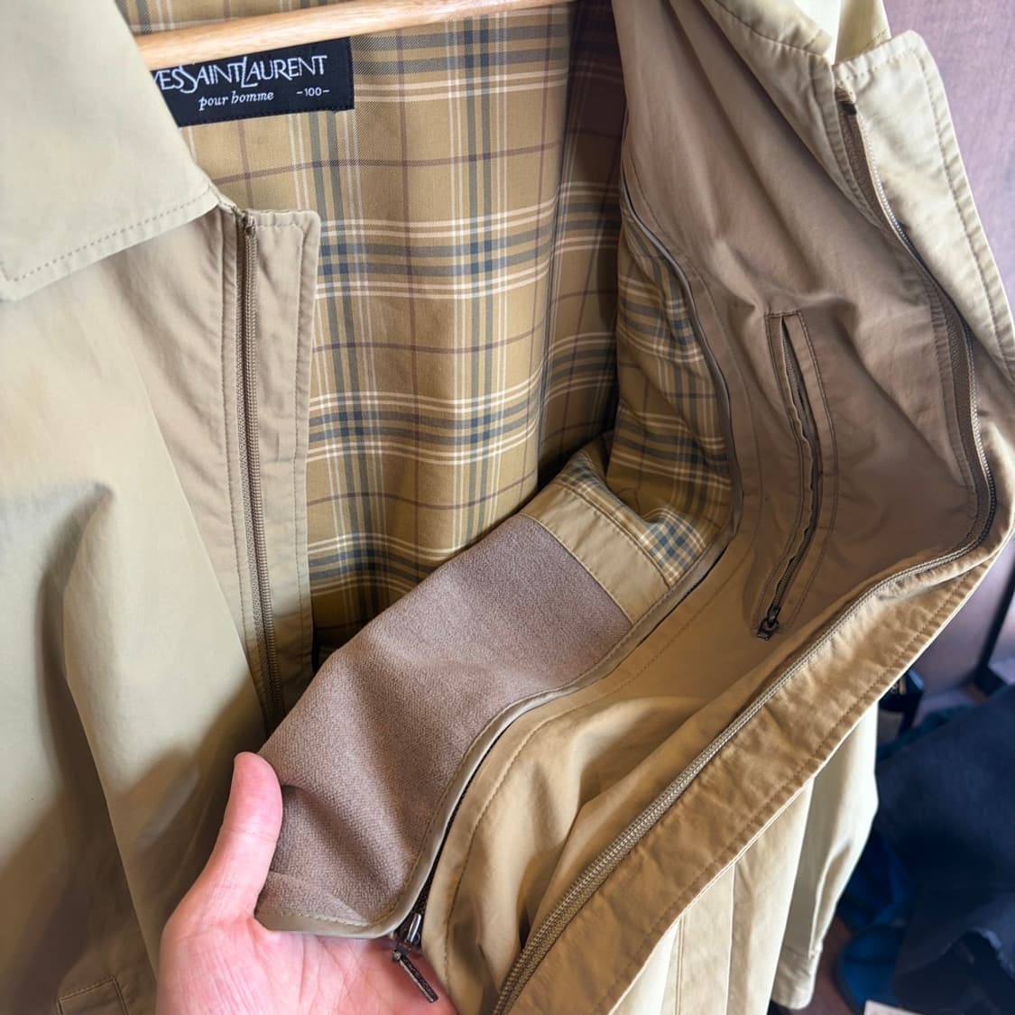 15933 - 입생로랑 베이지 블루종 자켓 상품이미지6