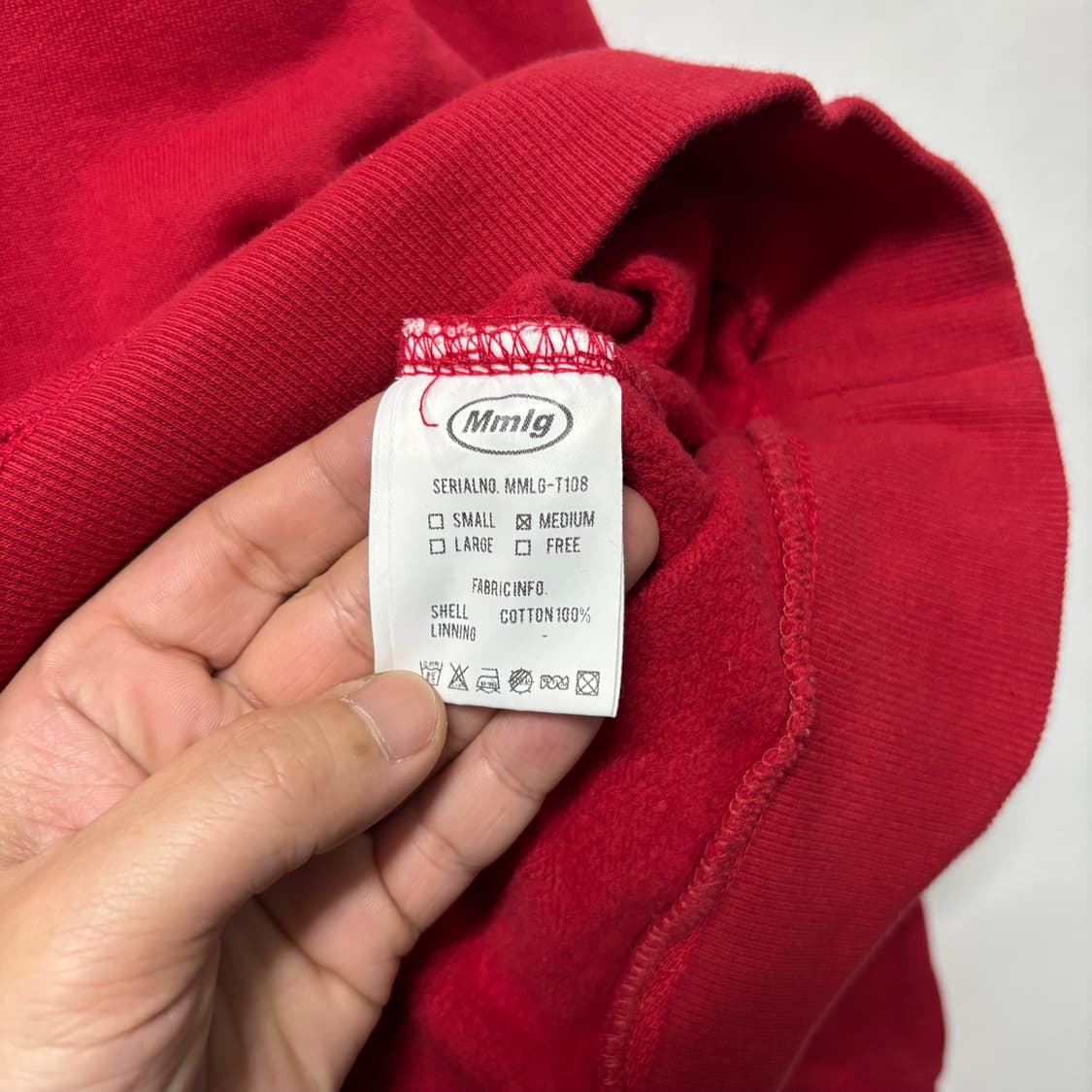 mmlg 레드 맨투맨 상품이미지4