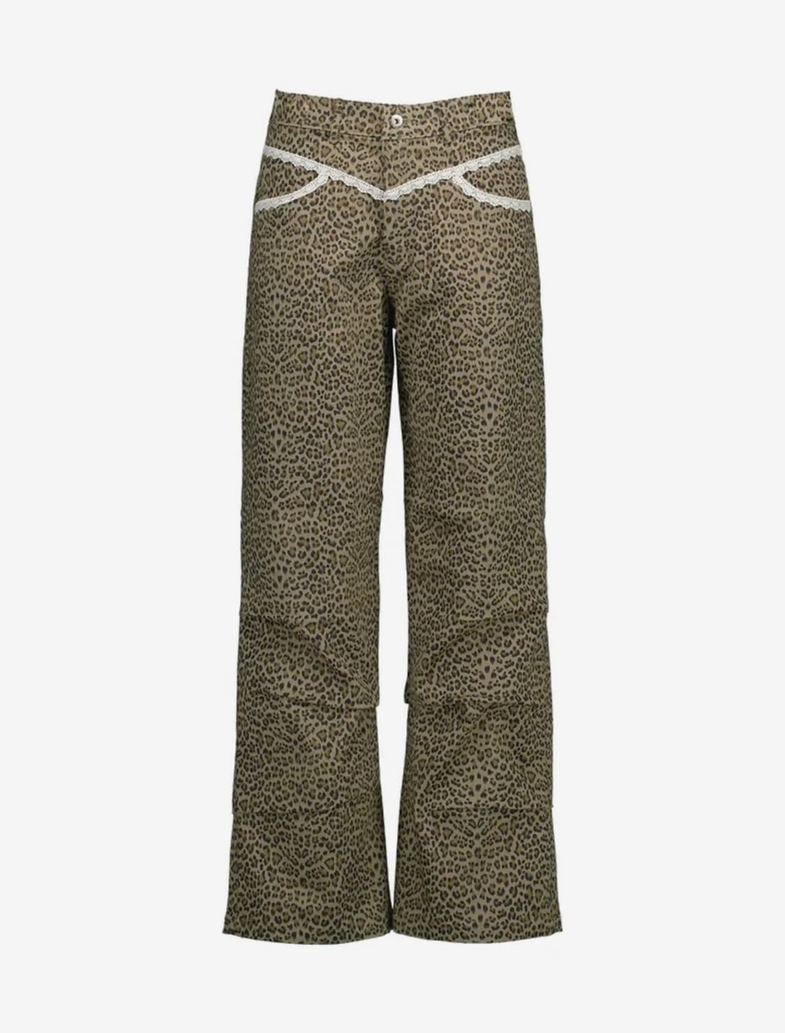 셋업이엑스이 레오파드 레이스 팬츠  상품이미지1