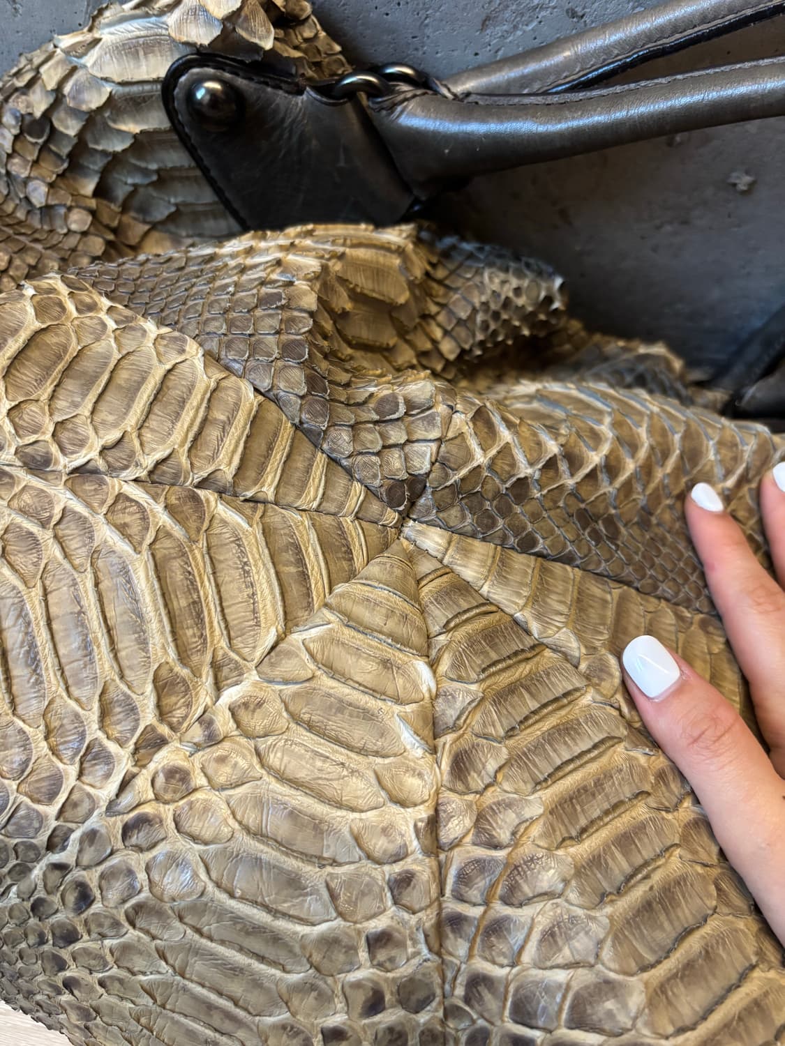 리얼 악어 가죽 숄더백 상품이미지5