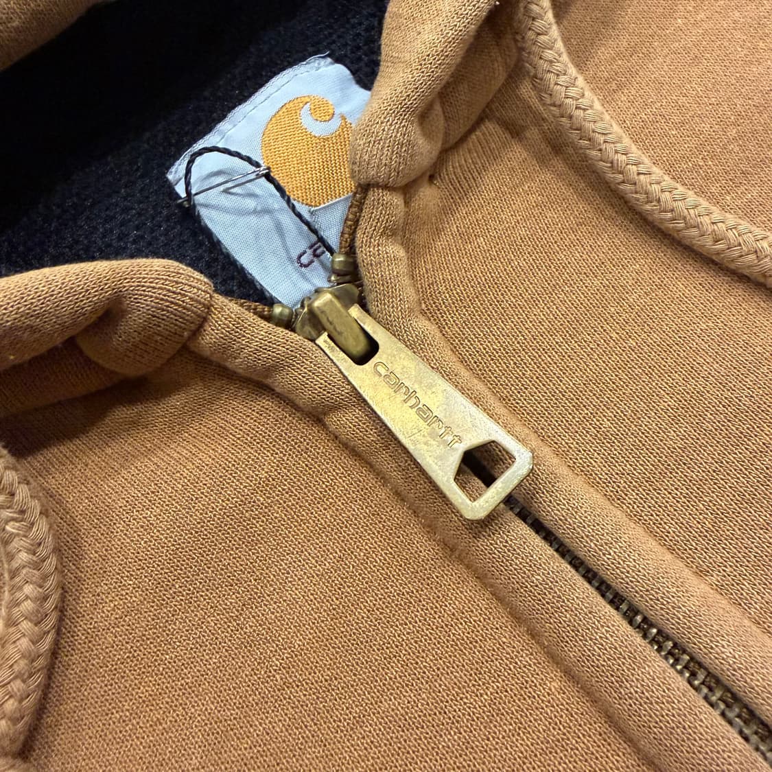 [XL] 칼하트 써멀 브라운 후드 집업 점퍼 C189 상품이미지4