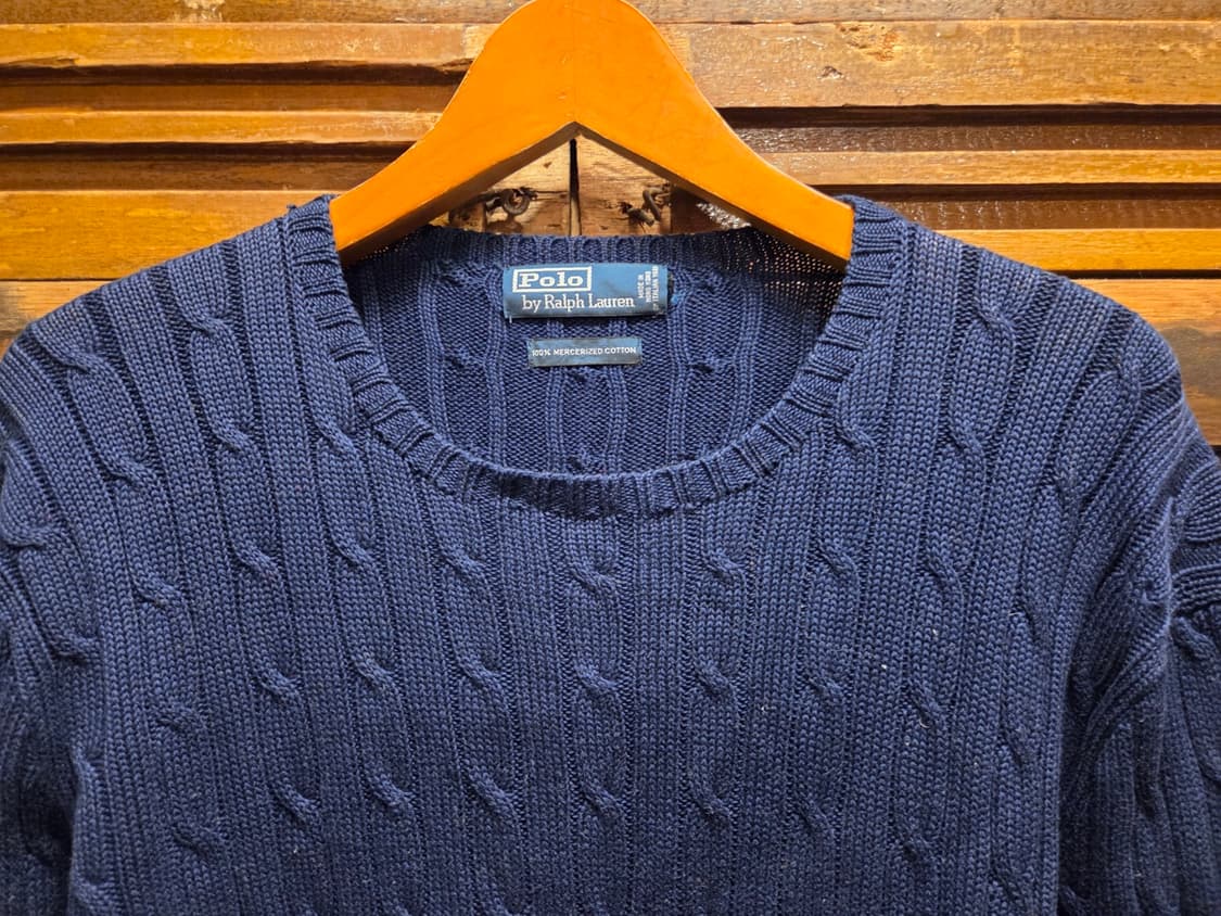 폴로랄프로렌 메르세라이즈드 케이블니트 상품이미지3