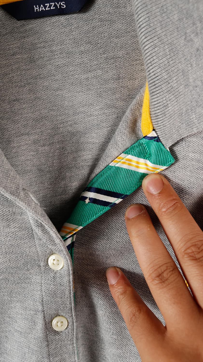 해지스 회색 카라티 상품이미지3