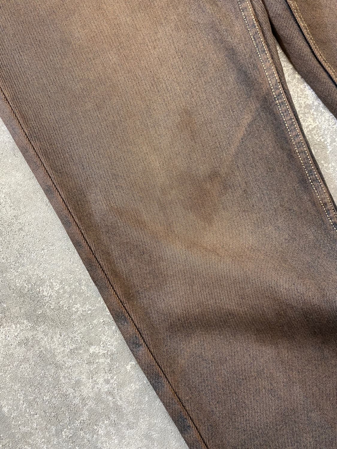 [31] 90-00s CK 캘빈클라인 브라원 워시드 레귤러핏 데님팬츠 상품이미지3