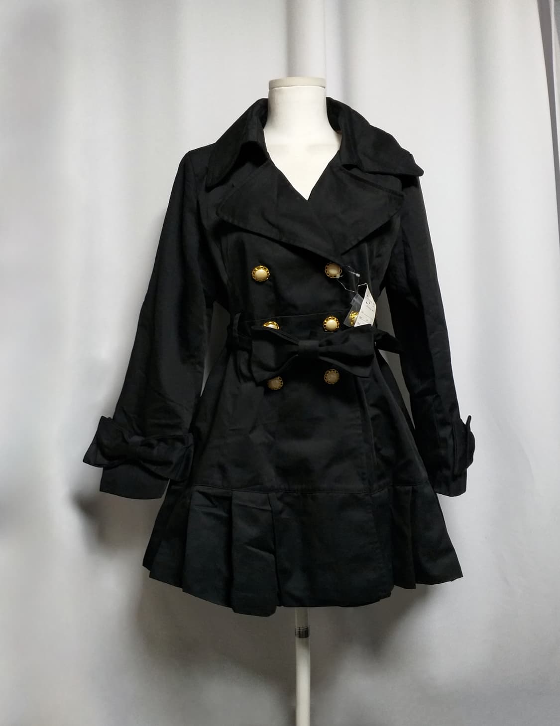 양산형지뢰계 트렌치코트원피스 달천 대장 히메갸루 로맨틱 핀터깔 로리타펑크 상품이미지1