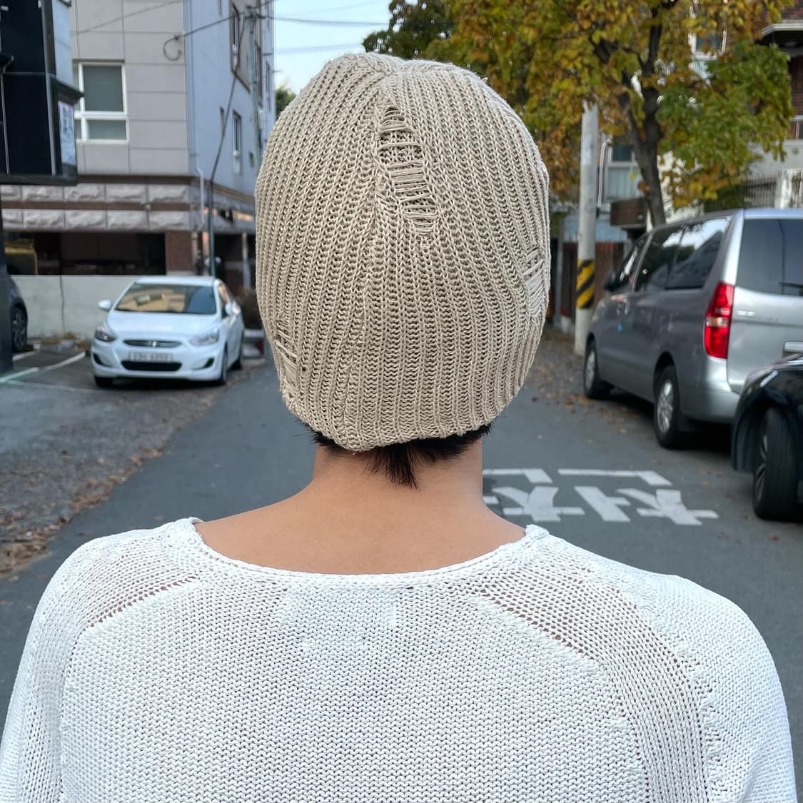 그런지 니트 비니 상품이미지3