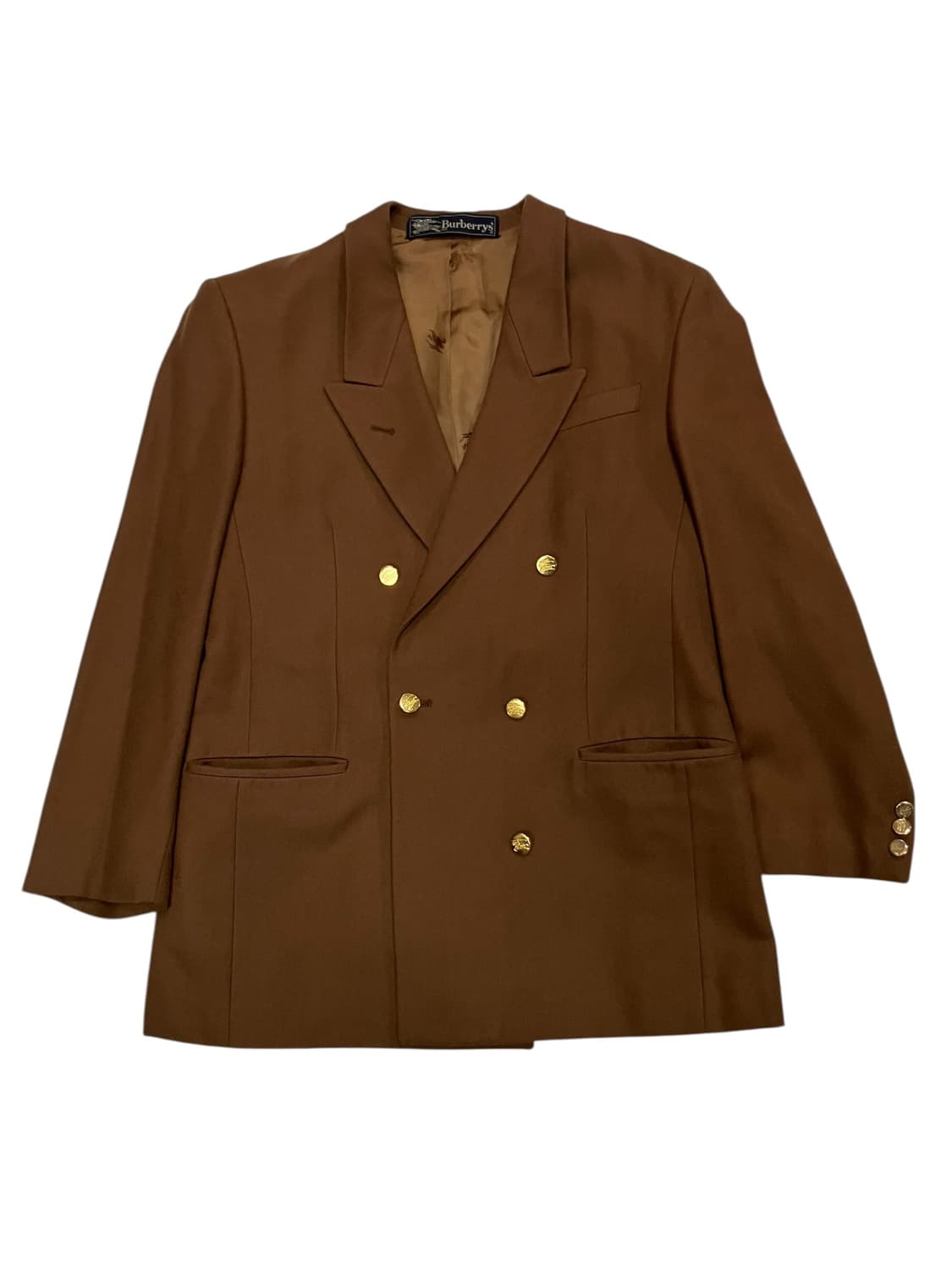 버버리 브라운 더블 버튼 자켓 M 상품이미지3
