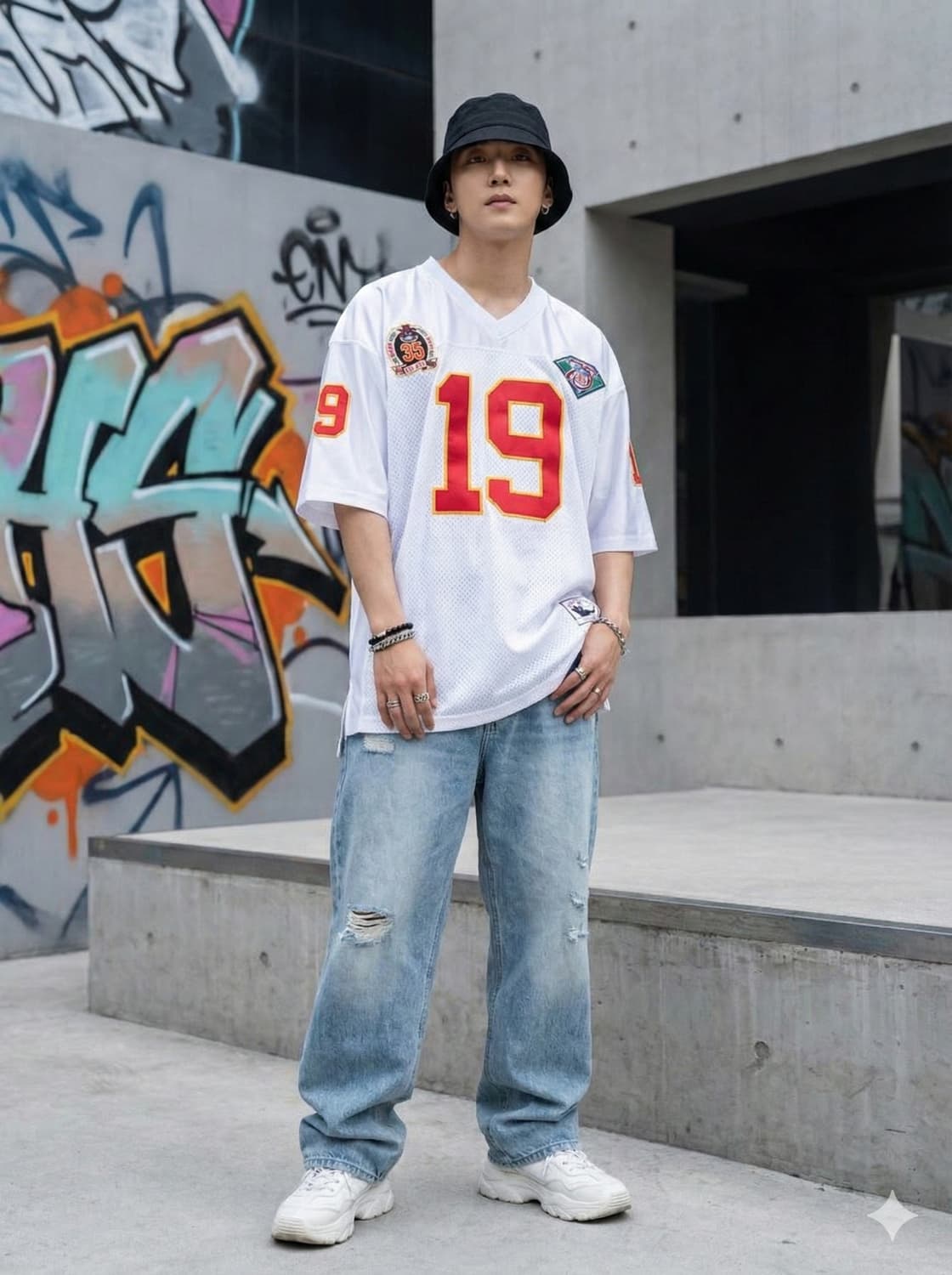 미챌앤네스 조 몬타나 캔자스시티 치프스 1994 스로우백 저지 상품이미지1