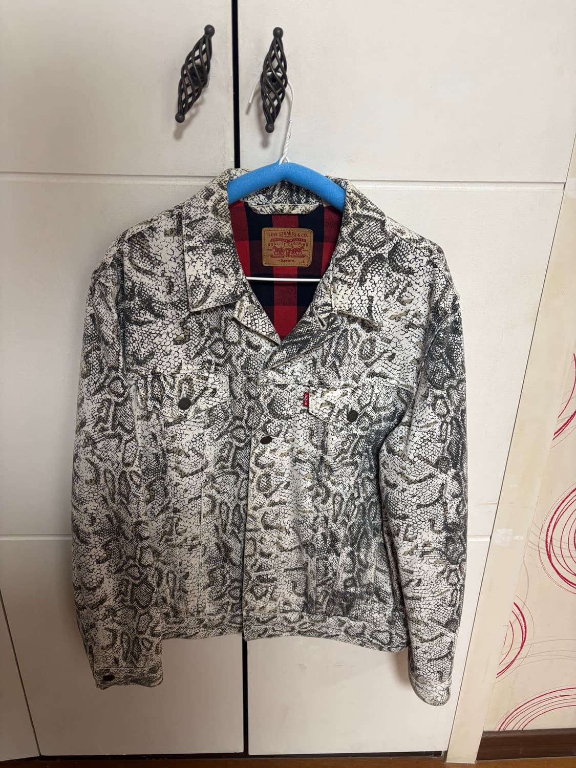 슈프림 리바이스 뱀피 트러커 자켓 L 상품이미지1