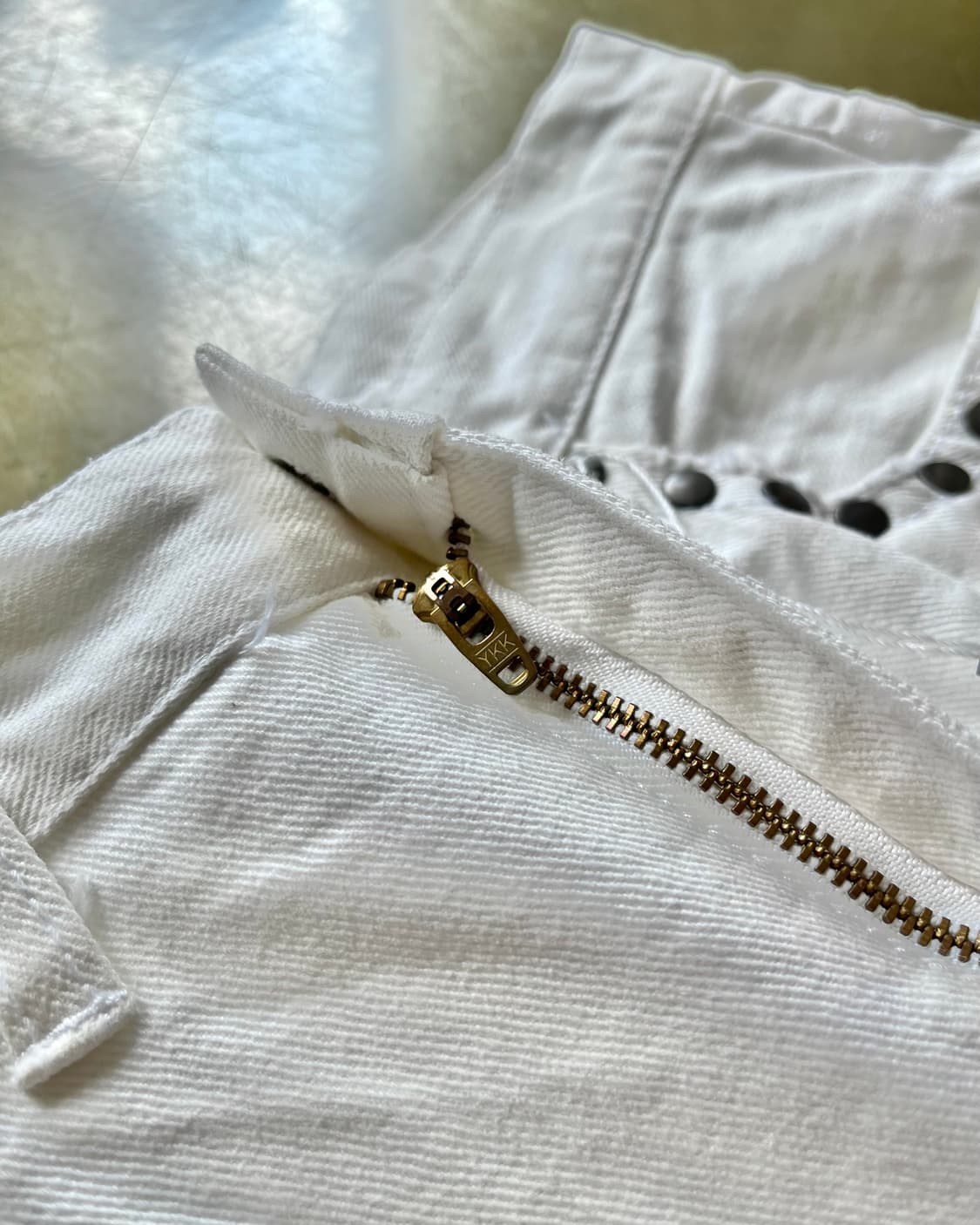 90-00s RUSH/HOUR Destroyed White Pants 상품이미지7
