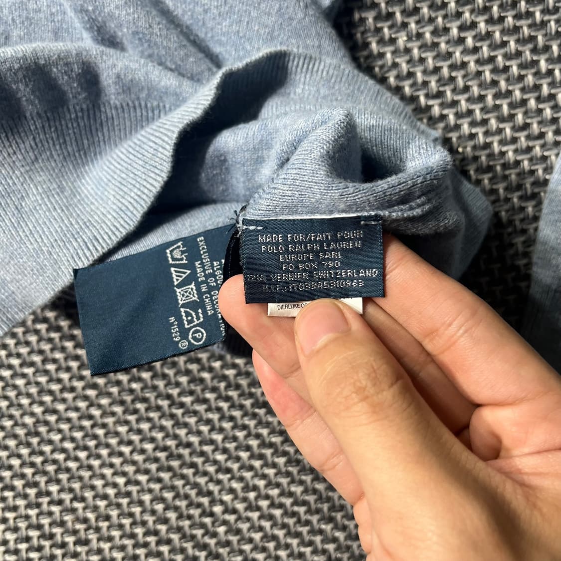 폴로 랄프로렌 카라 니트 블루그레이(OLD-7970 / 100 ) 상품이미지7