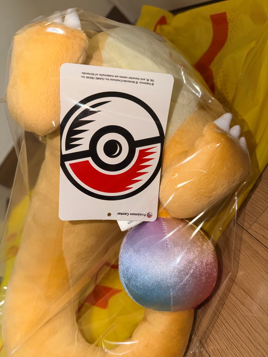 (새상품)포켓몬센터 포켓몬스터 오리지널 봉제인형 메가망나뇽 상품이미지4