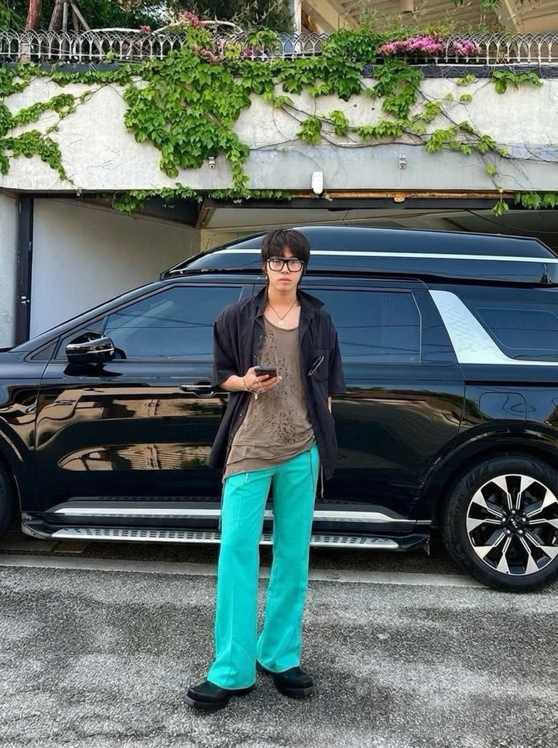 미하라야스히로  홀 데미지 이중레이어드 반팔 상품이미지3