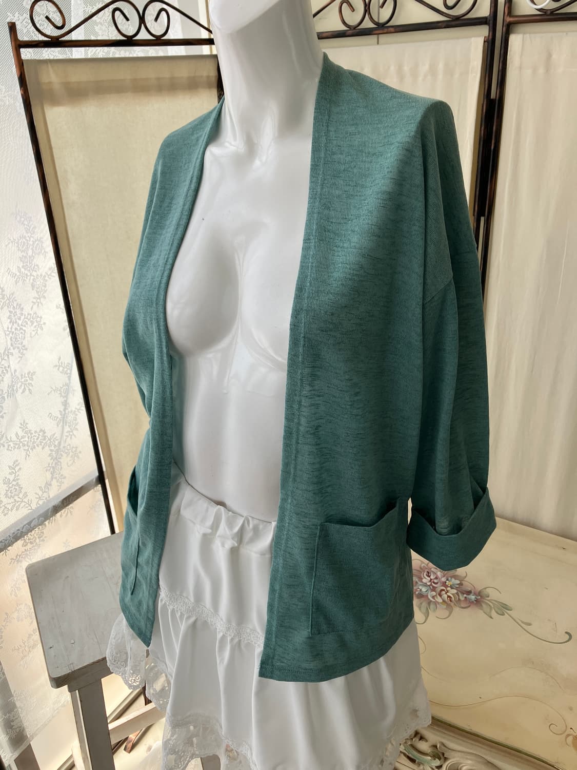 jpn vintage mint pocket cardigan 상품이미지2