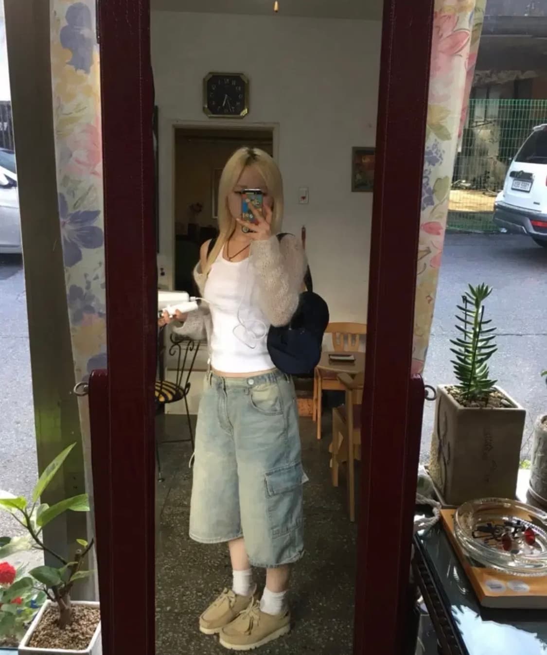 아워캐비넷 벨로 버뮤다 카고 팬츠 S 상품이미지1