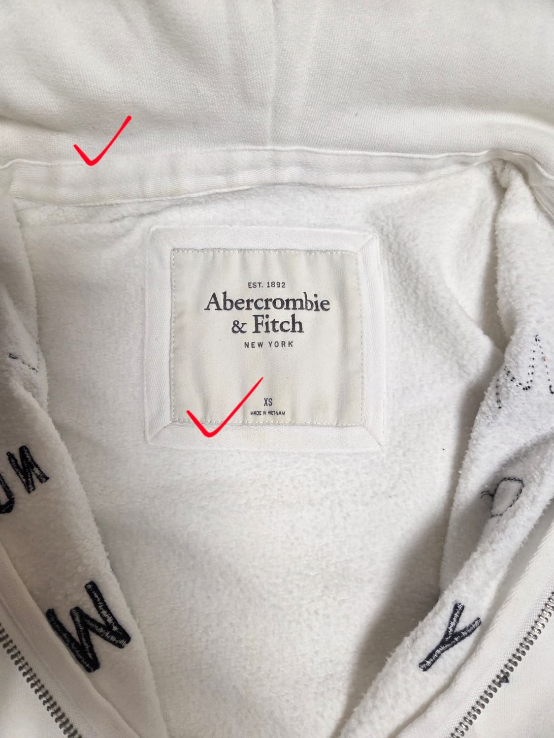 Abercrombie New York Vintage Hoodie 상품이미지2
