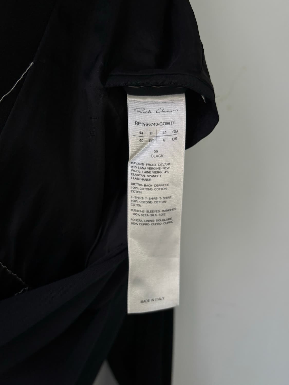 릭오웬스 19SS 바벨 블레이저 상품이미지9