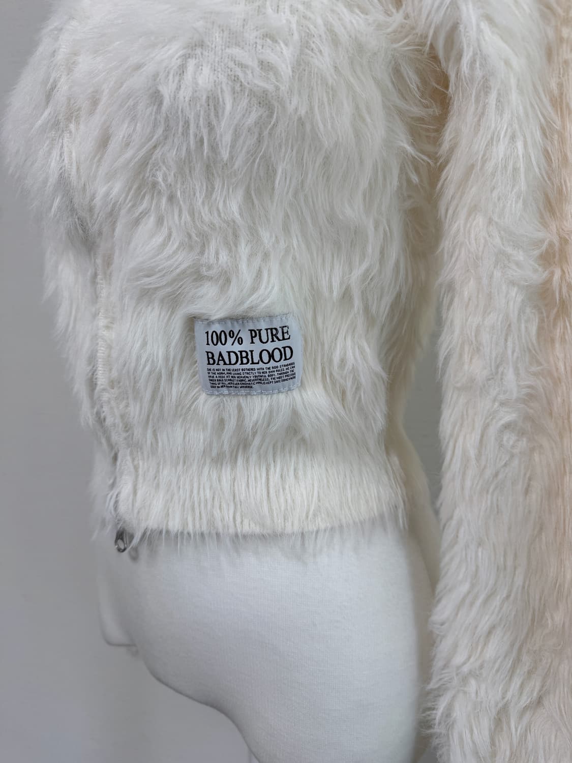 배드블러드) 모헤어 후드 집업 상품이미지5