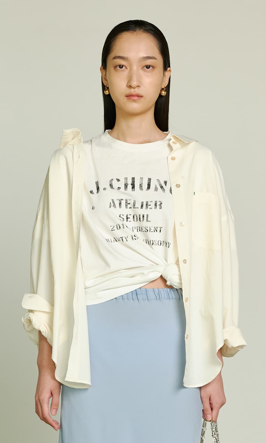 제이청(J.CHUNG)세실 백오픈 셔츠 상품이미지1