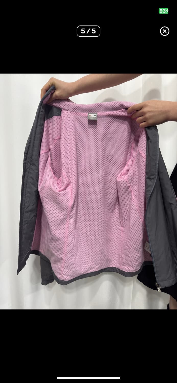 나이키 져지 집업 그레이 핑크 상품이미지4