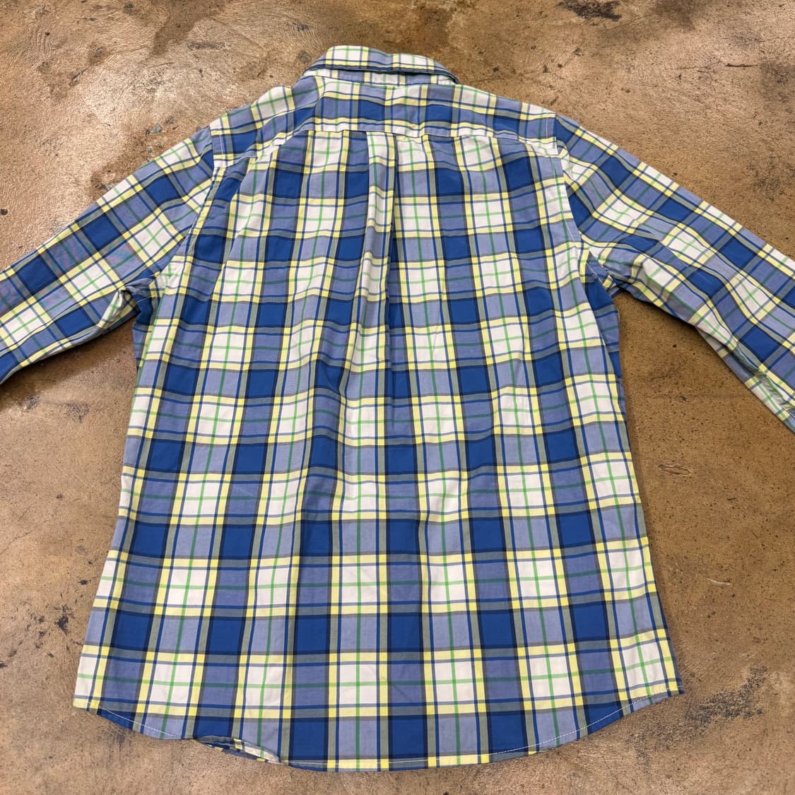 [정품/S] 아베크롬비 블루 체크 긴팔 셔츠 b15 상품이미지4