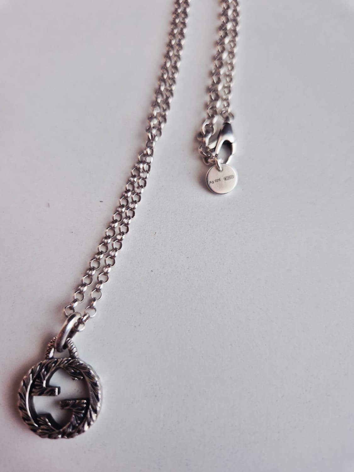 구찌 인터로킹 목걸이 (새상품급) 남녀공용 상품이미지3