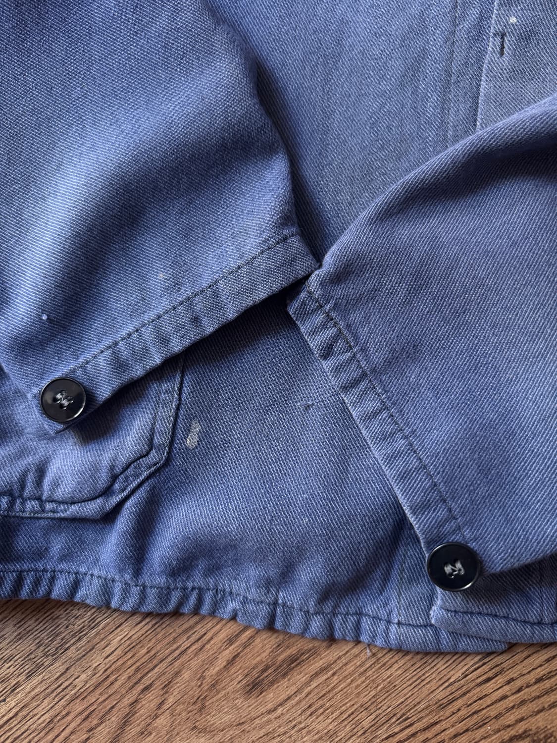 [M]90's 빈티지 페이딩 트윌코튼 프렌치 워크 자켓 상품이미지5