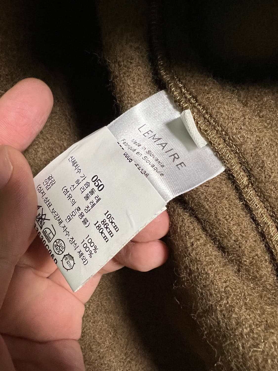 르메르 박시 더플코트 23fw 브라운 50 상품이미지2