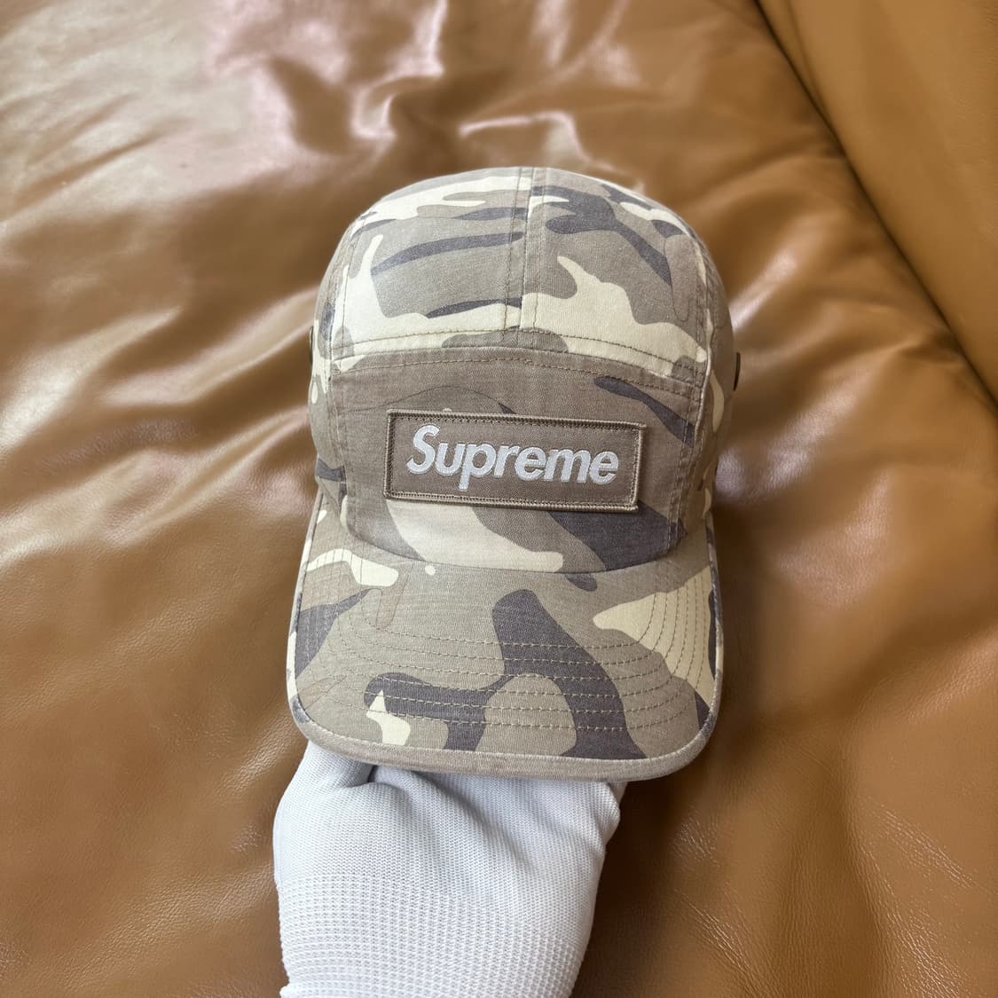 슈프림 캠프캡 모자 박스로고 23ss 밀리터리 카모 스톤 상품이미지3