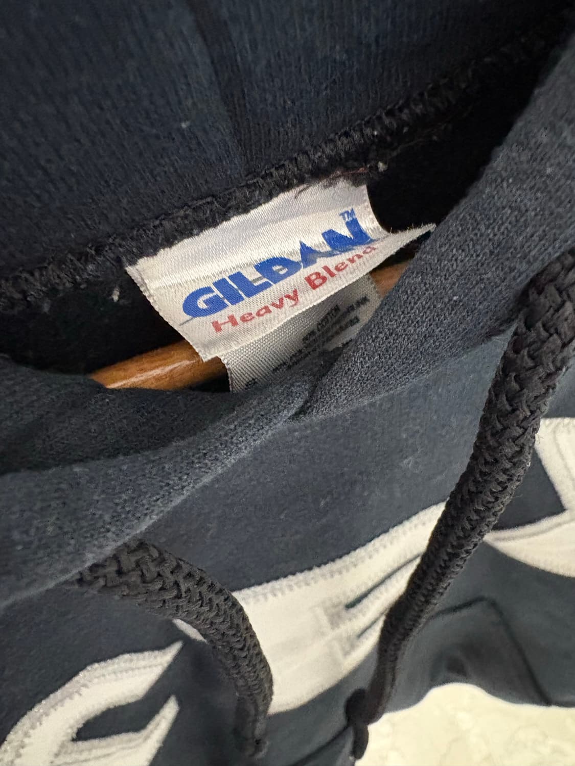 Gildan navy hoodie 상품이미지3