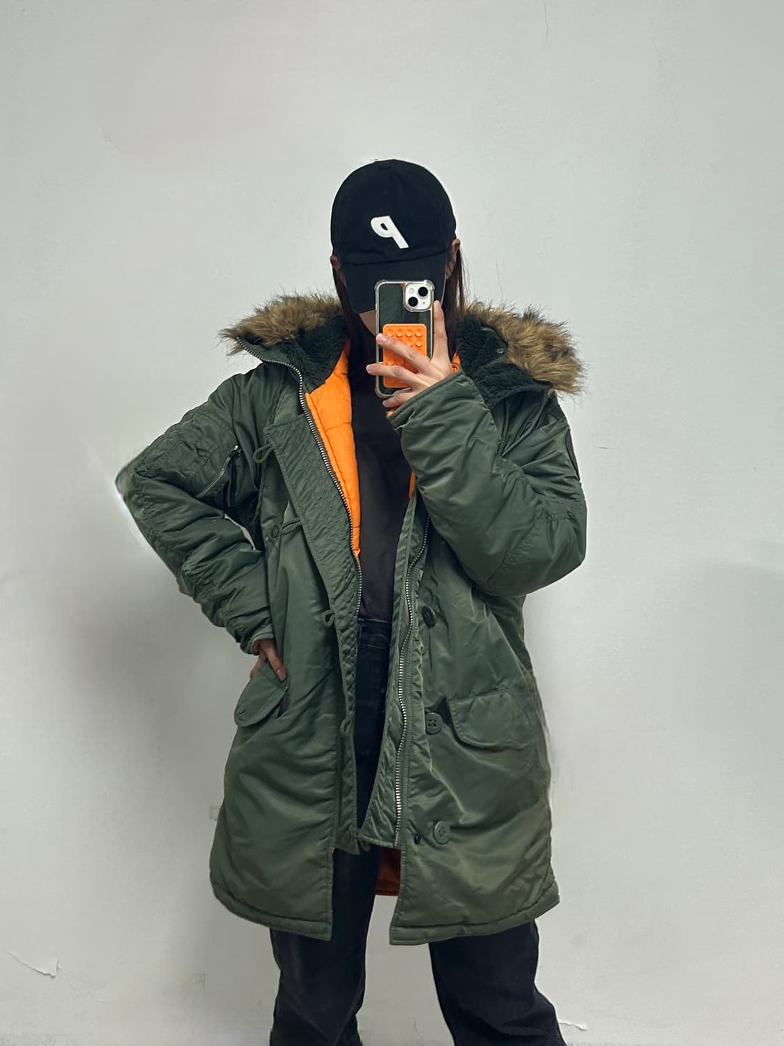 쇼트 n3b 야상 점퍼 올리브 카키  상품이미지1