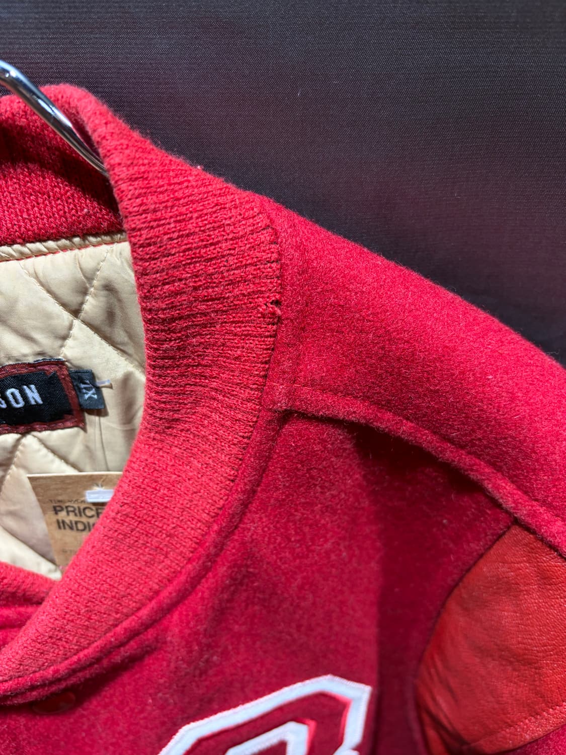 XL BRATSON 13 패치 레드 바시티 자켓 상품이미지9