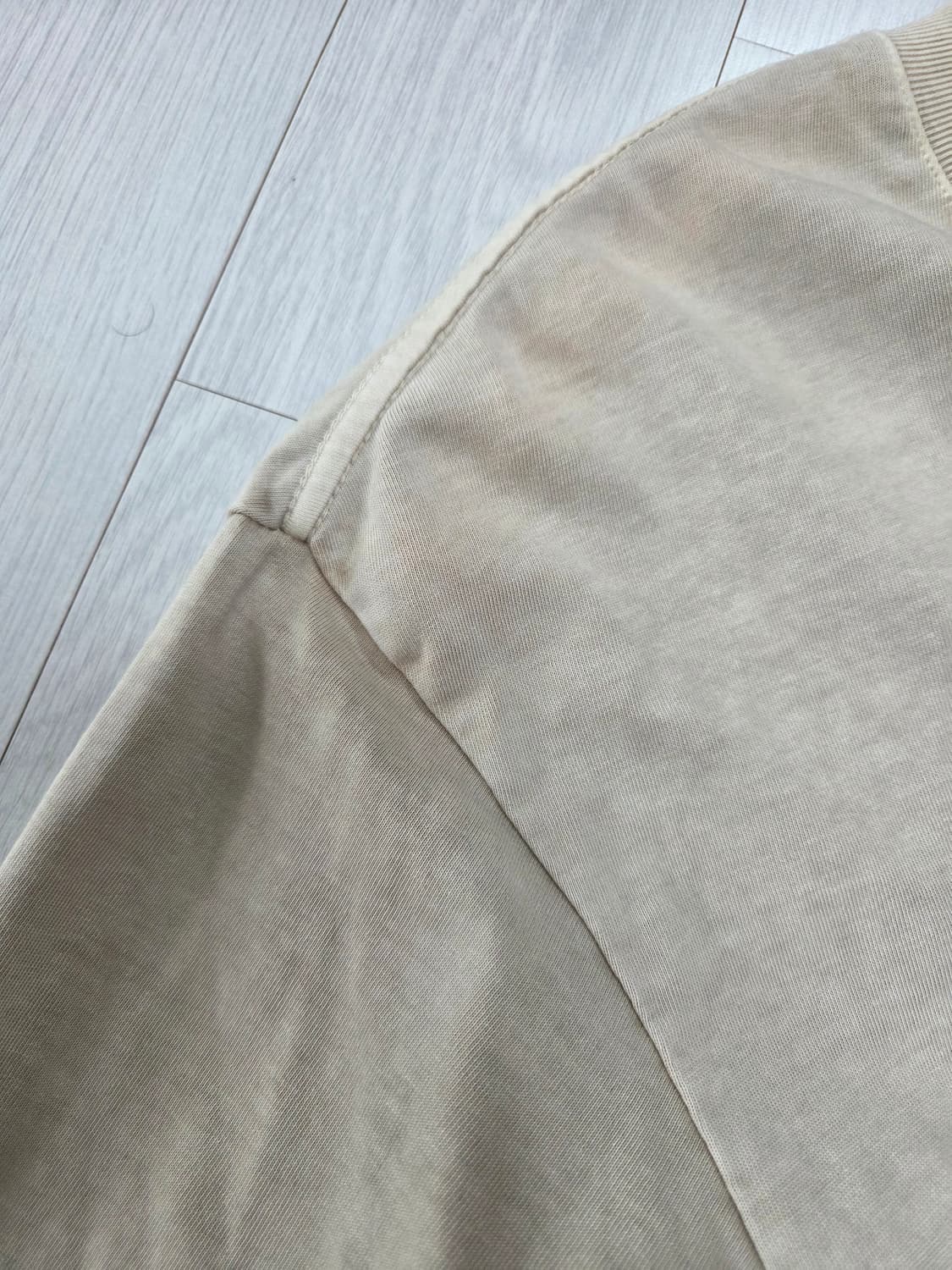 브라운야드 워시드 베이지 긴팔 티셔츠 상품이미지3