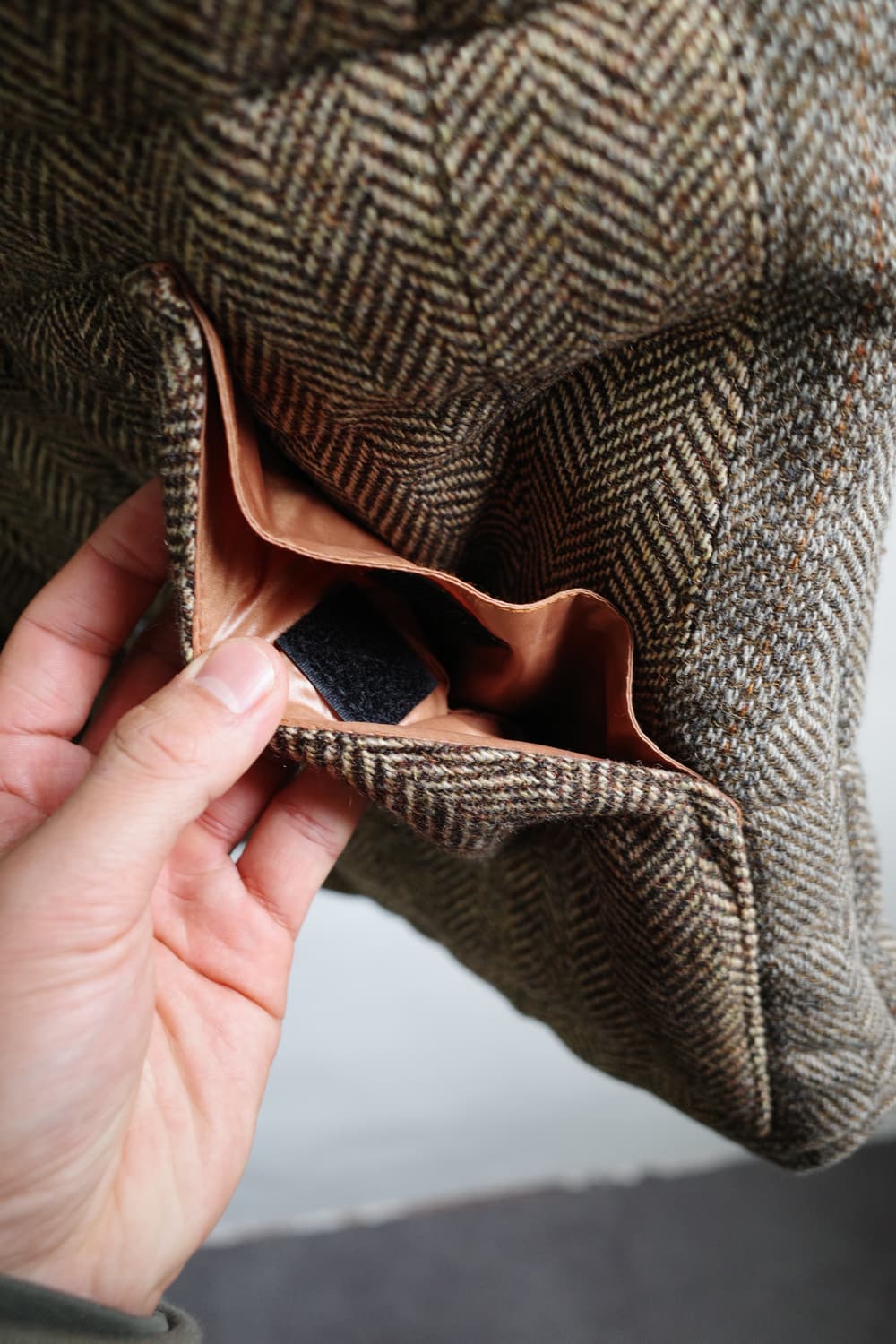 해리스 트위드 다운 베스트 상품이미지4