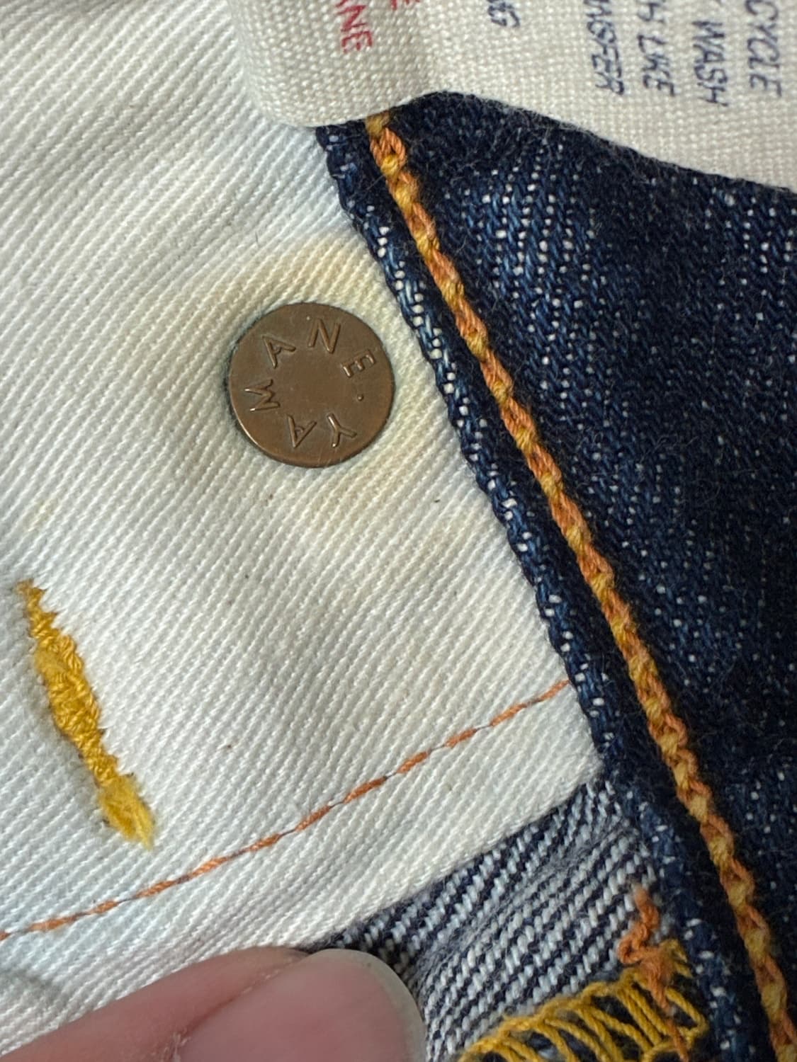 에비수 야마네 셀비지 데님 33 x 35 상품이미지9