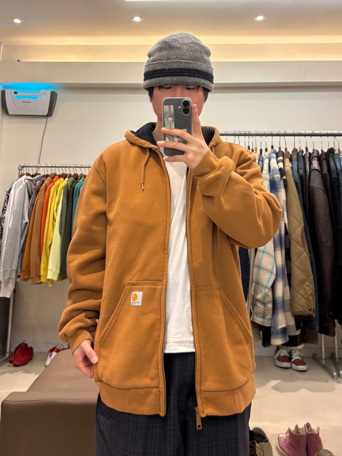 칼하트 레인디펜더 써멀 후드집업 상품이미지8