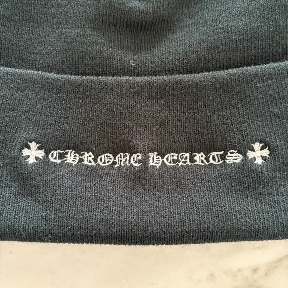 레어) 크롬하츠 Ch 로고 레터링 양면 워치 캡 비니 OS 상품이미지5