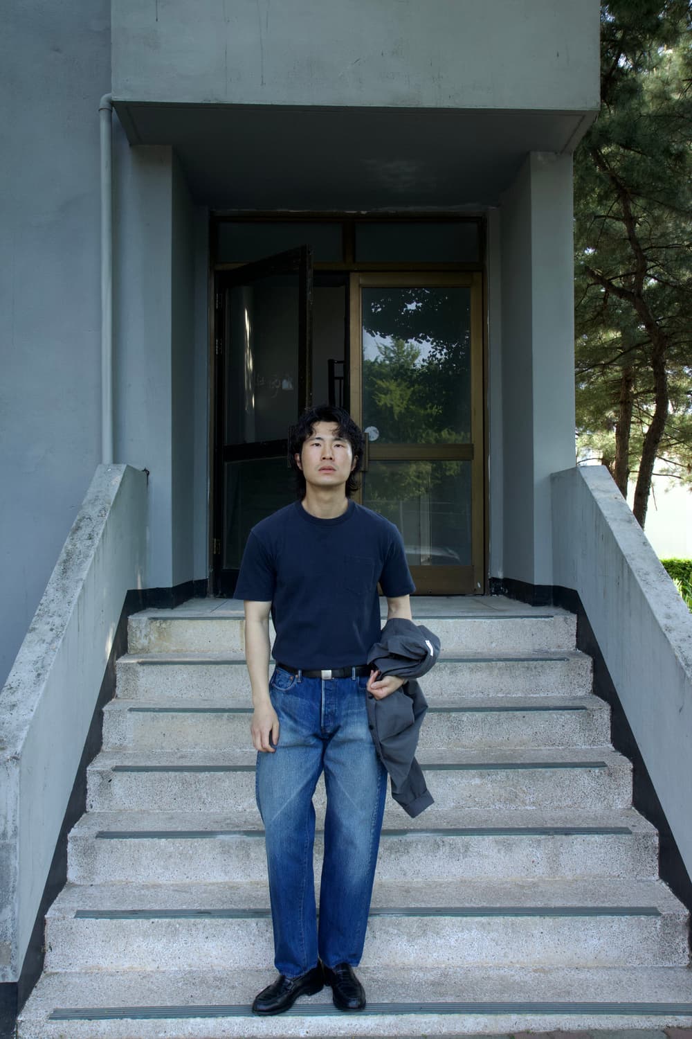 Anatomica 원포켓 하프티셔츠 네이비 상품이미지9