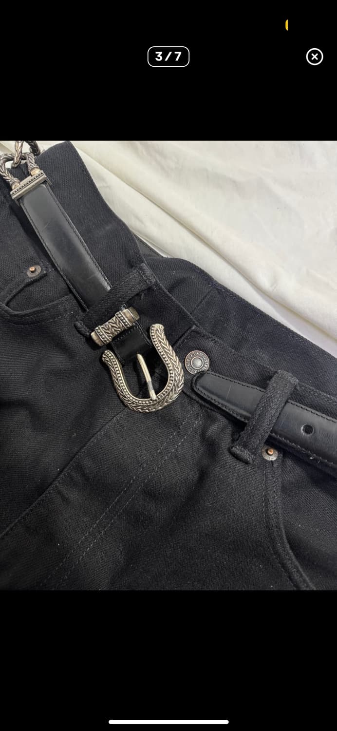 90s usa Talbots 웨스턴 레더벨트 상품이미지3