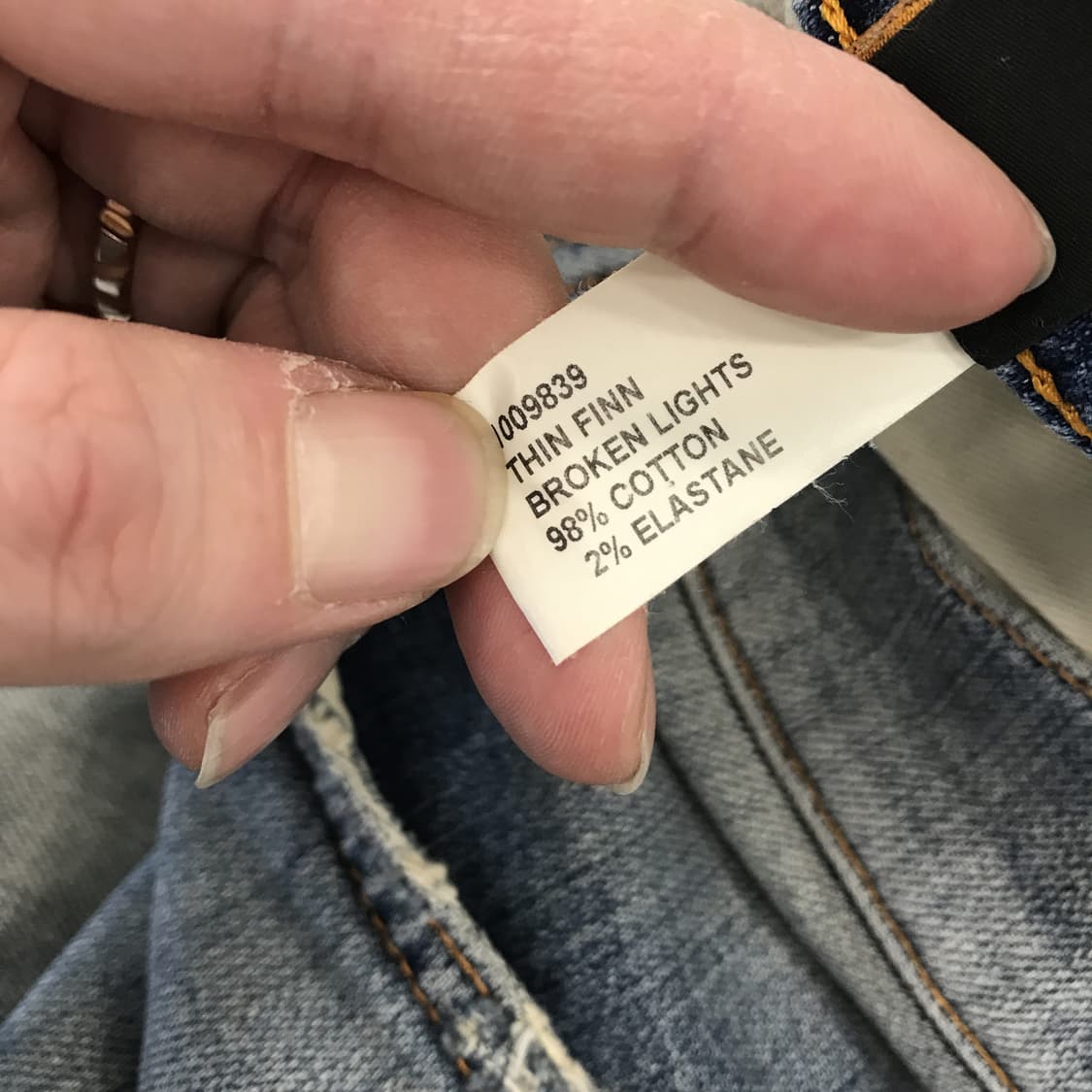 누디진 씬핀 broken lights 청바지 [33x32] 상품이미지7