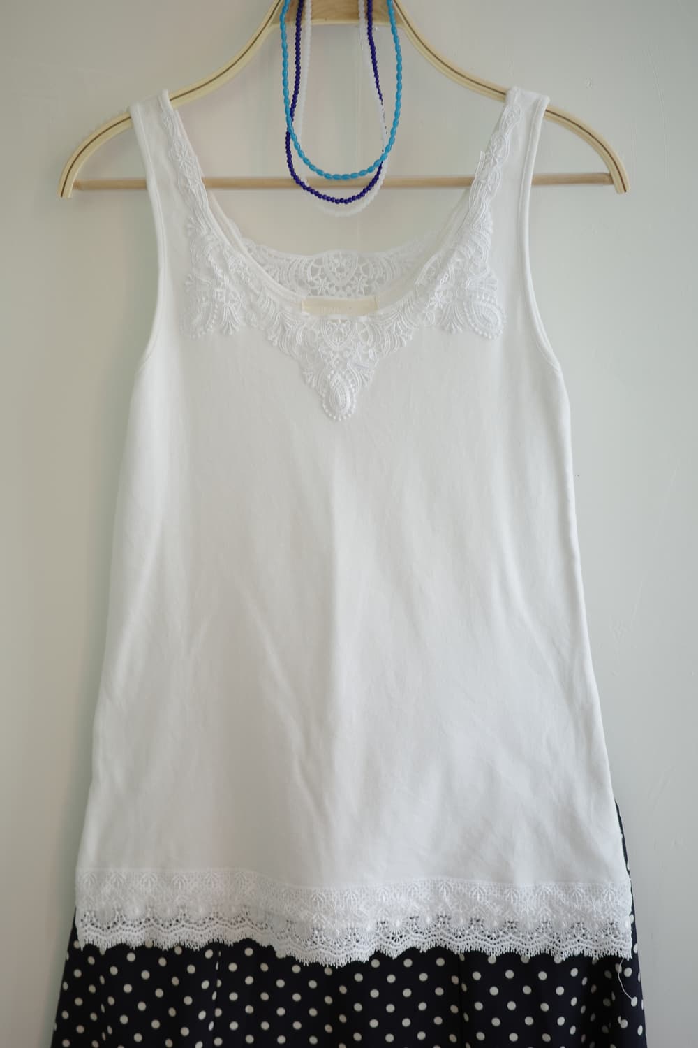 JEANASIS  
• 화이트 레이스 슬리브리스 상품이미지2