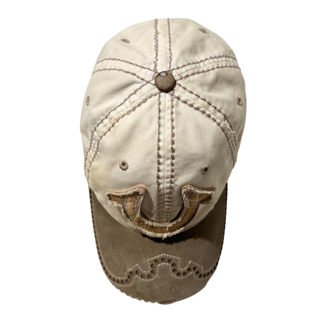 트루릴리전 Y2K 레더 코튼 로고 볼캡 상품이미지3