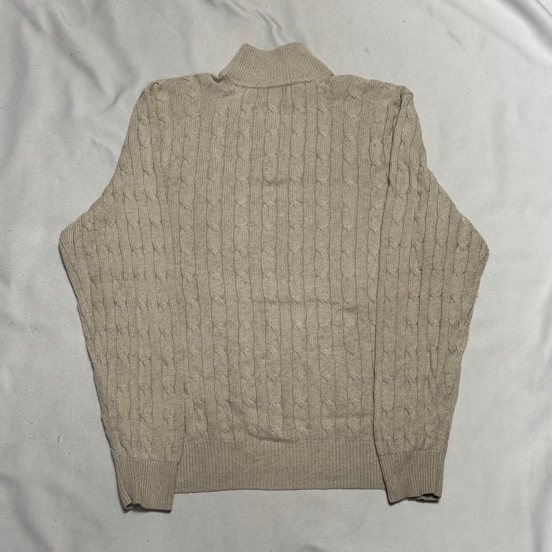 L 폴로랄프로렌 반집업 버튼 케이블 니트 상품이미지3