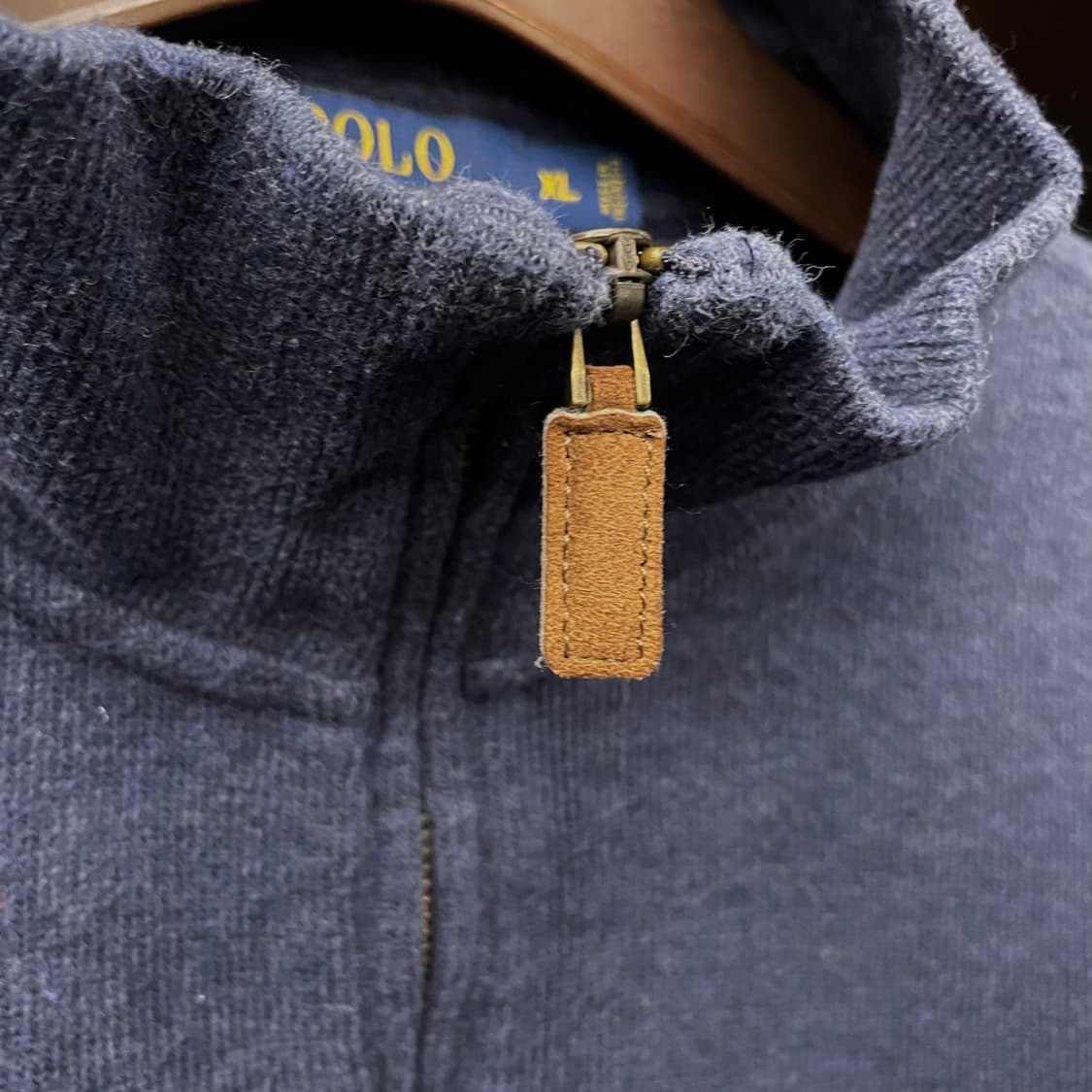 폴로 랄프로렌 신형 라벨 하프 집업 코튼 니트 스웨터 상품이미지6